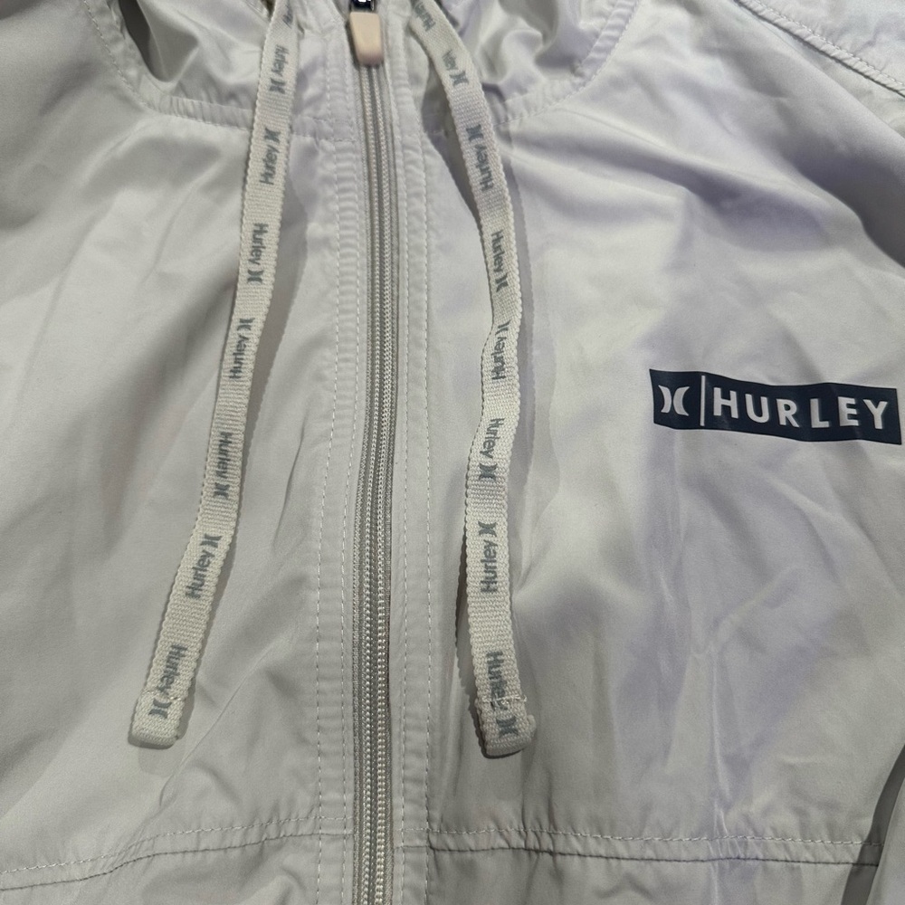 Hurley Men's Light Gray Windbreaker - Picture 4 of 4
